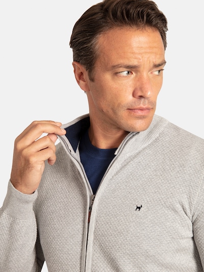 Williot Strickjacke in grau / schwarz, Produktansicht