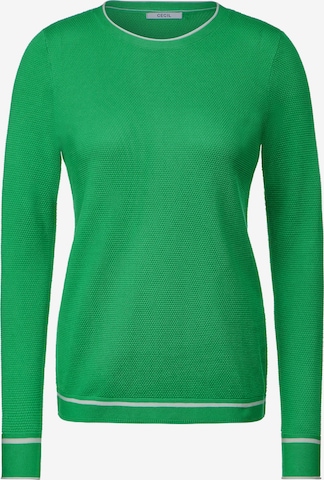 CECIL Sweater in Green: front