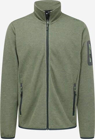 CMP Funktionele fleece-jas in Groen: voorkant