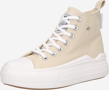 BRITISH KNIGHTS Sneakers hoog 'KAYA' in Beige: voorkant