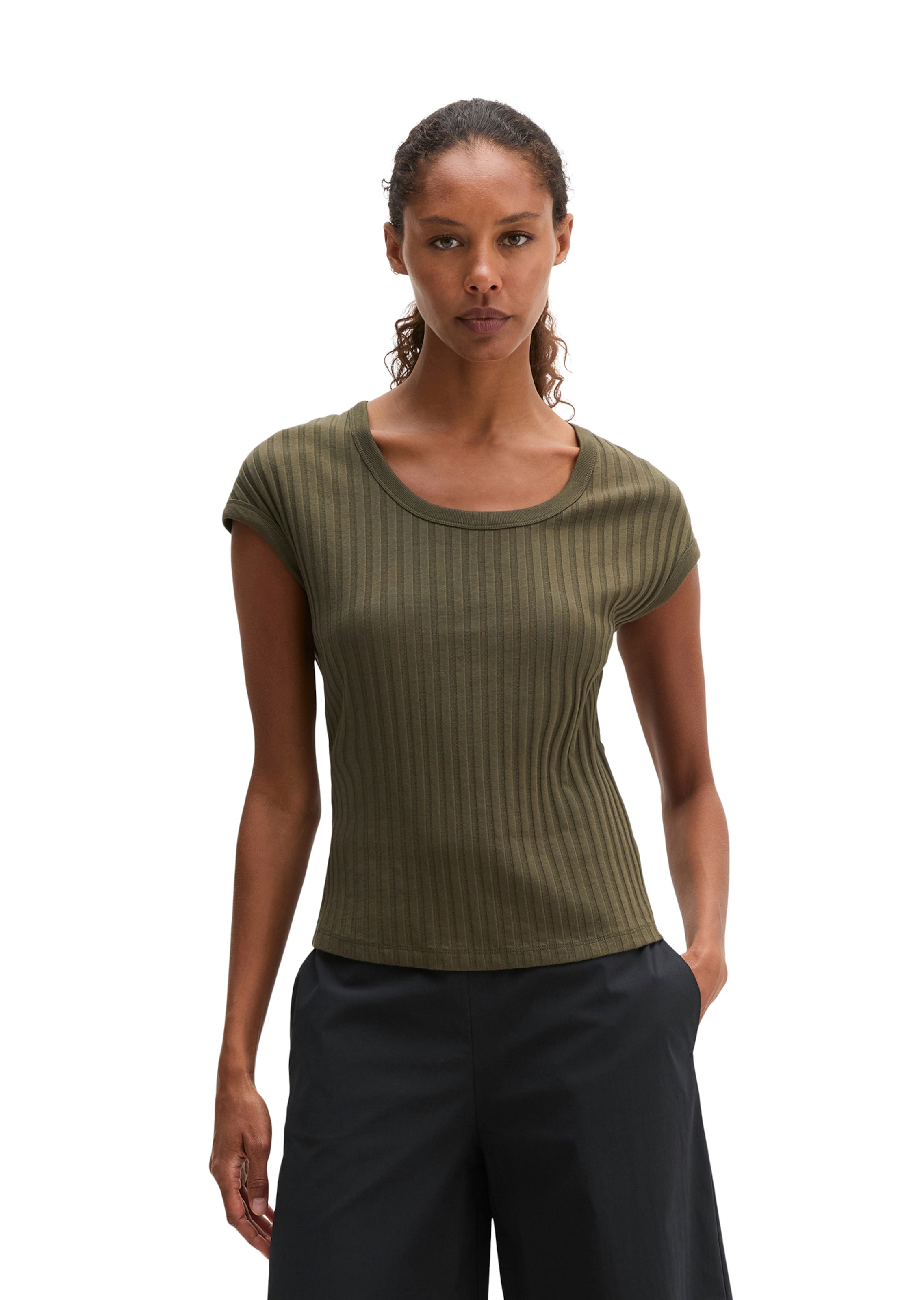 Marc O'Polo Shirt in Brown: front
