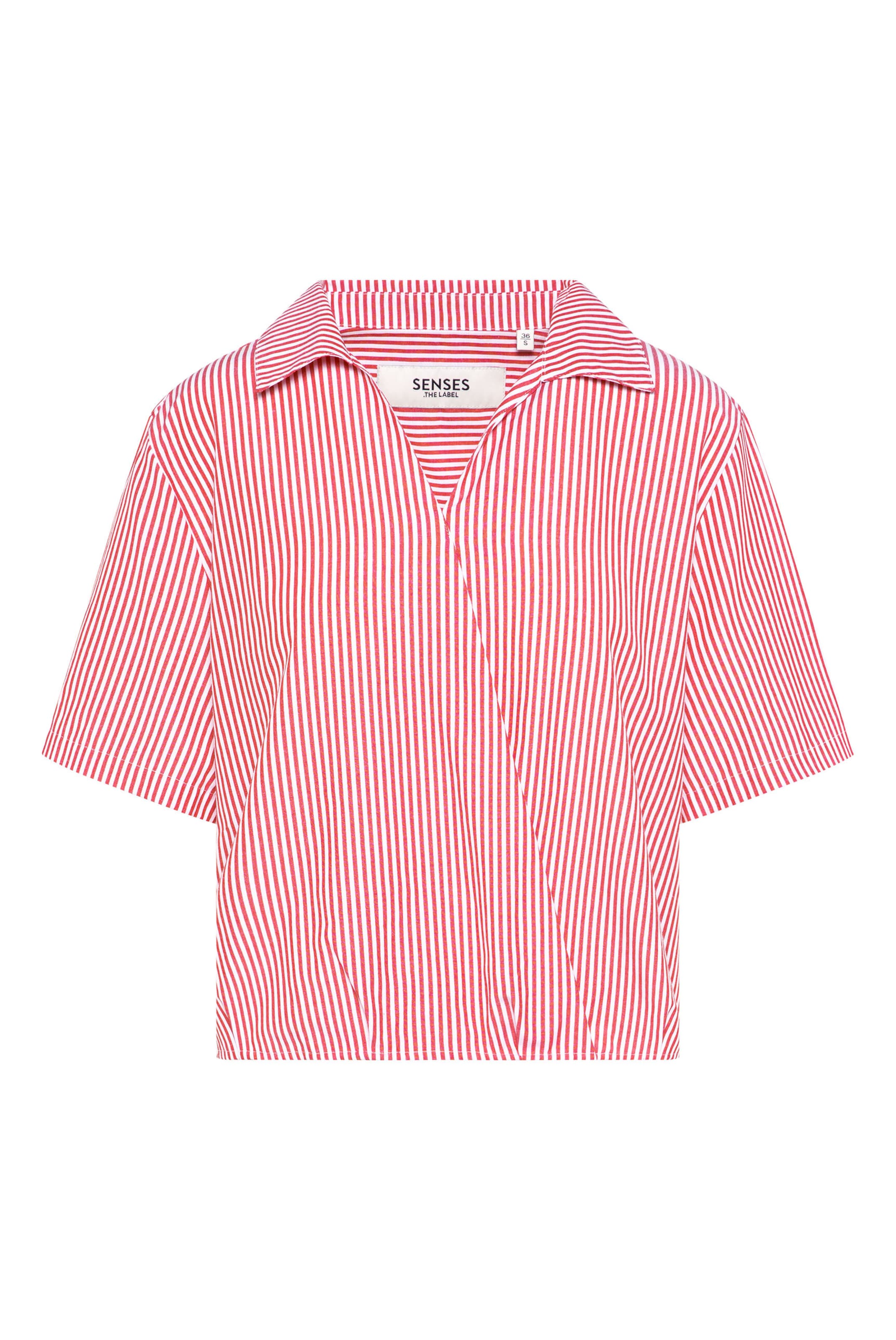 SENSES.THE LABEL Bluse in Rot: Vorderseite