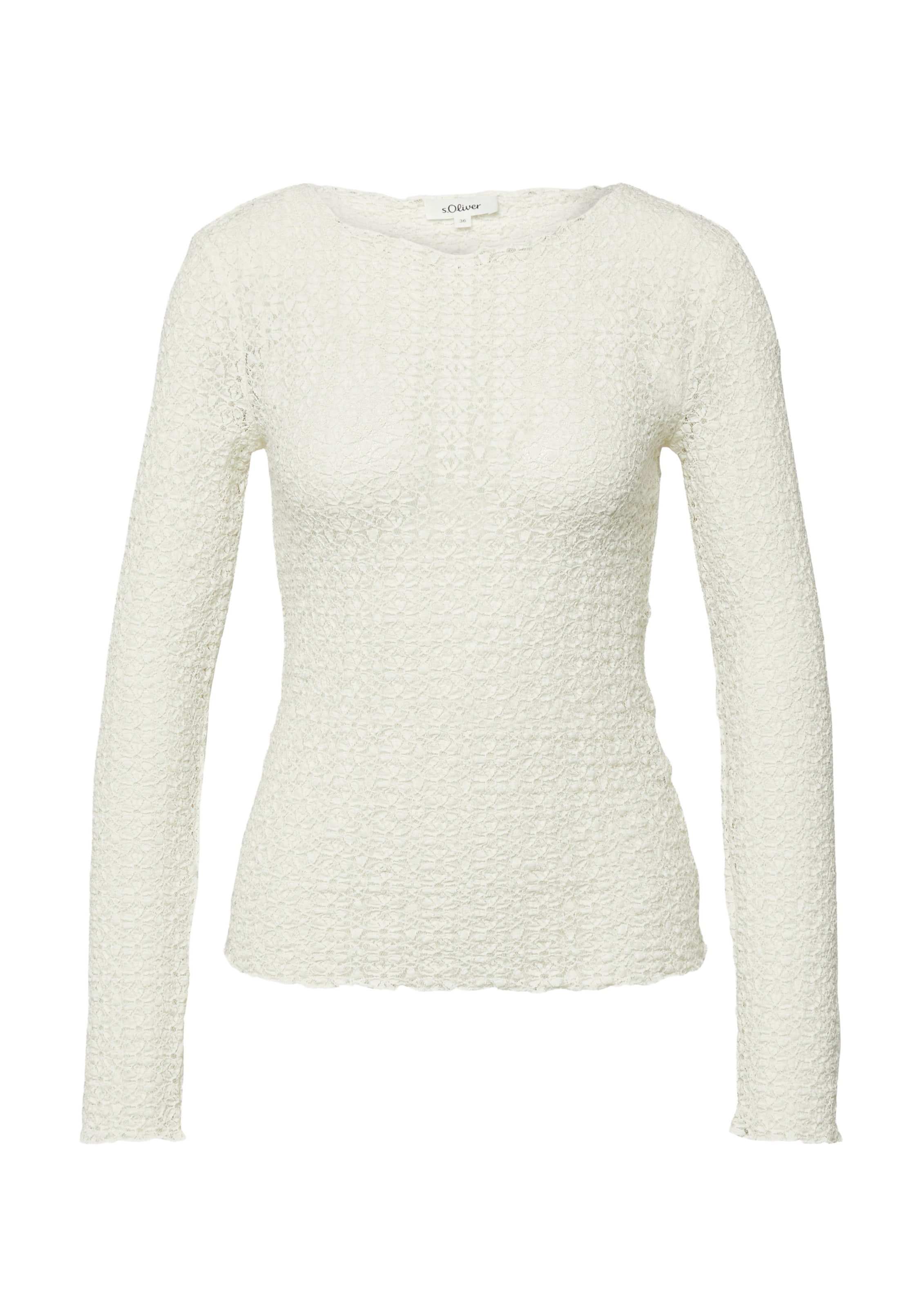 s.Oliver Shirt in Beige: voorkant