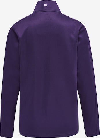 Hummel Athletic Zip-Up Hoodie 'Core' in Purple