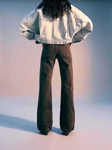 Bershka Wide leg Jeans in Brown