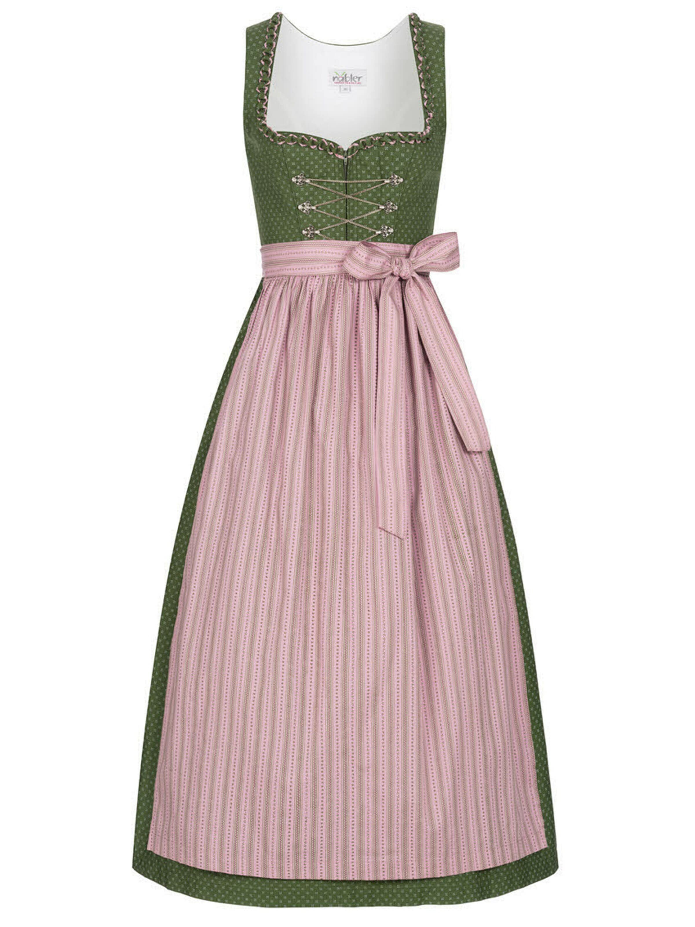 Trachtenhof Nübler Dirndl 'Dirndl lang Thea' in Green: front
