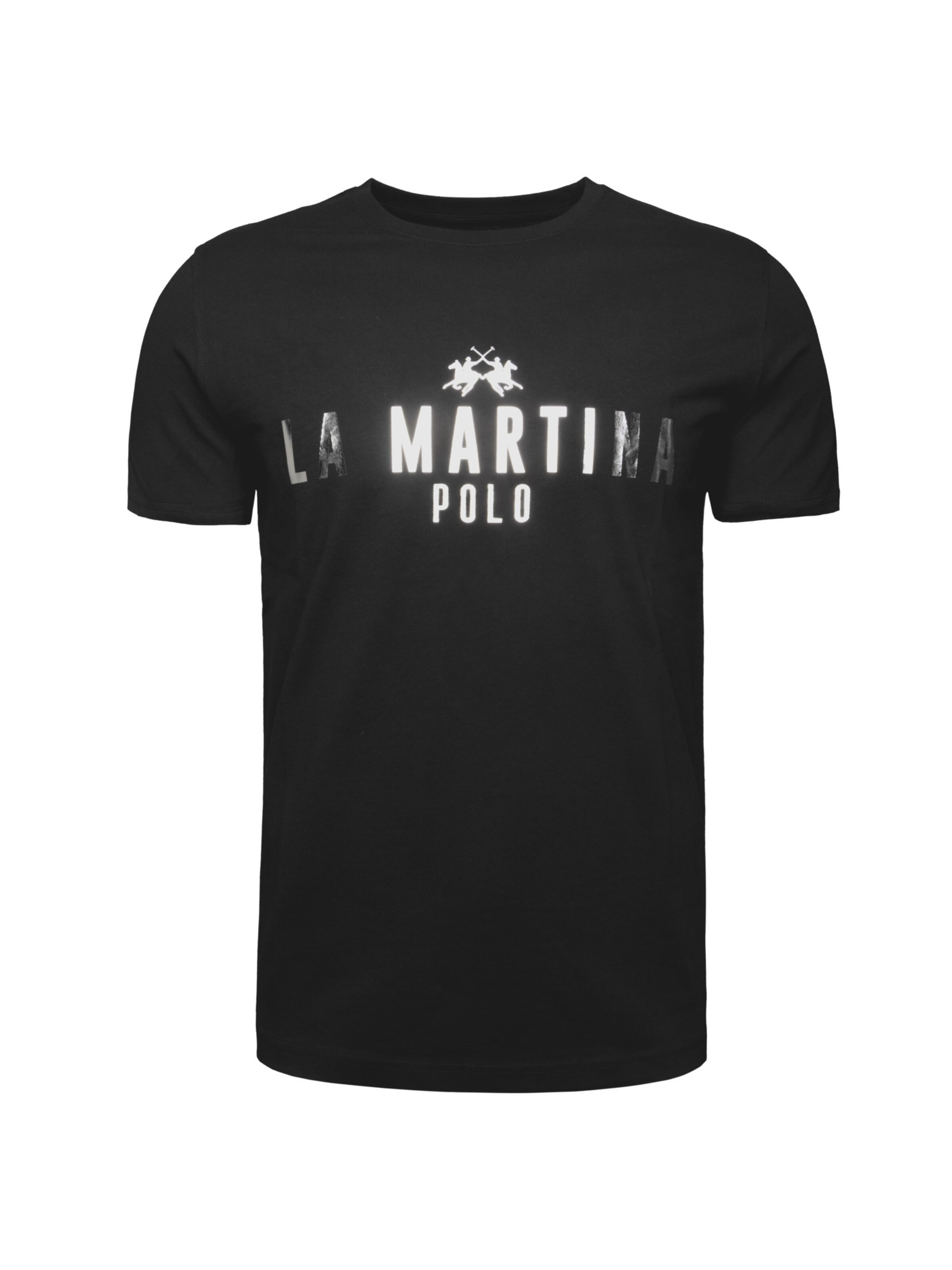 T-Shirt 'MAR322' La Martina en noir : devant