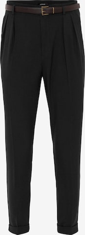 Regular Pantalon à pince Antioch en noir : devant