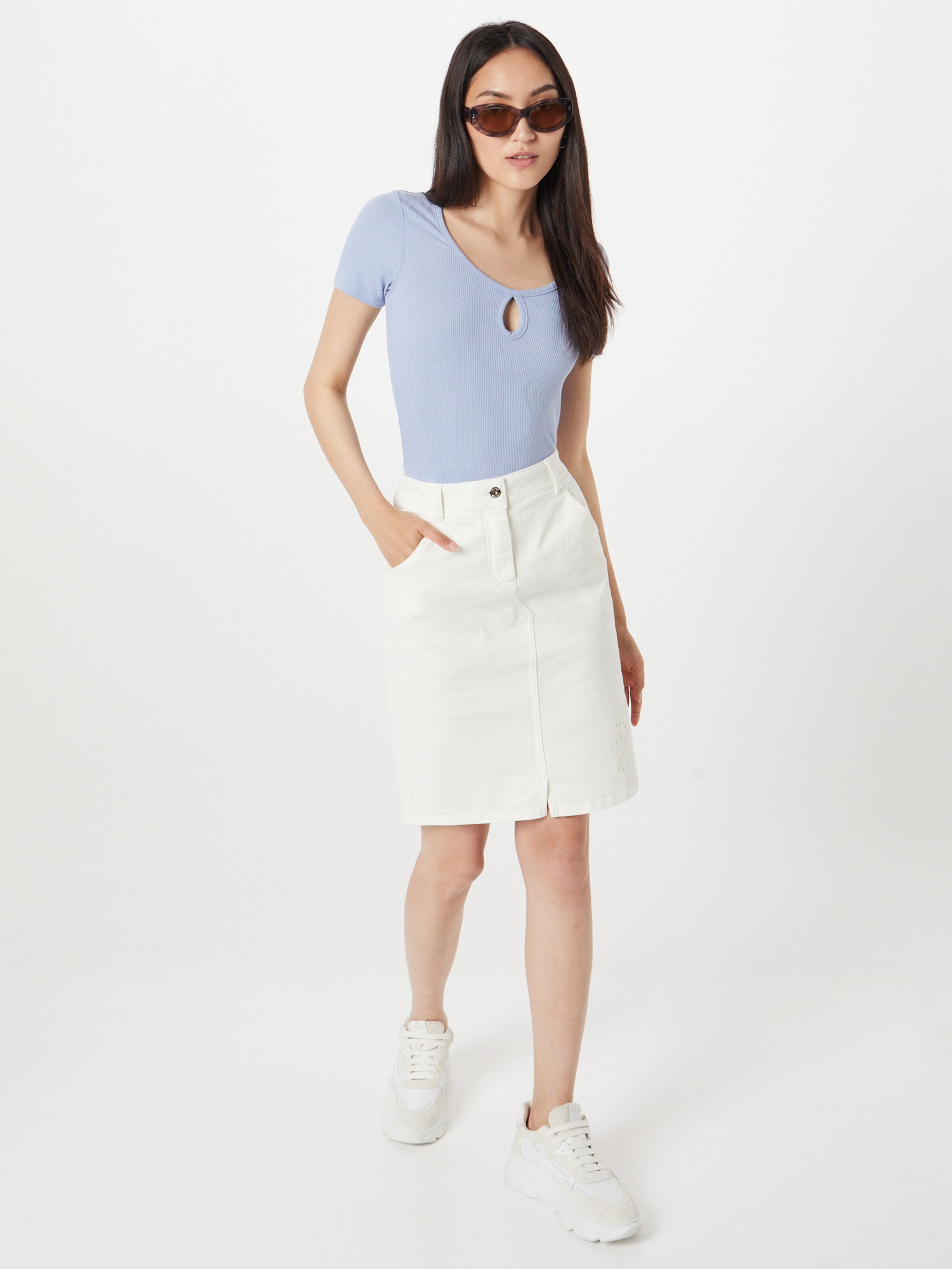 Frauen Große Größen TAIFUN Rock in Offwhite - RG51421 Frauen Große Größen TAIFUN Rock in Offwhite - RG51421