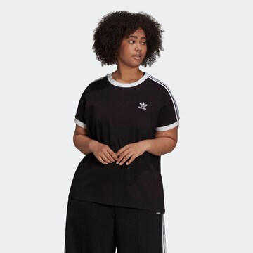 ADIDAS ORIGINALS T-Shirt 'Adicolor Classics 3-Stripes ' in Schwarz: Vorderseite