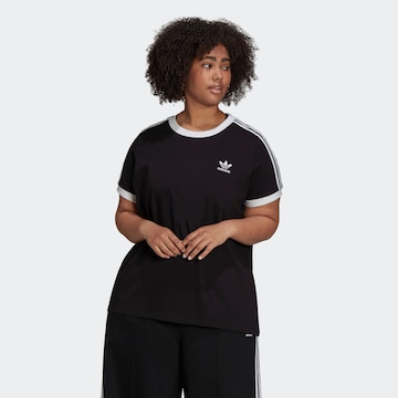 Tricou 'Adicolor Classics 3-Stripes ' de la ADIDAS ORIGINALS pe negru: față