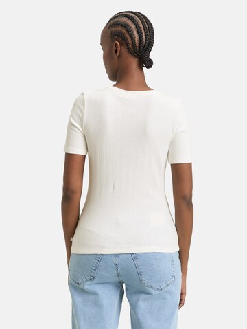 TOM TAILOR DENIM T-Shirt in Weiß