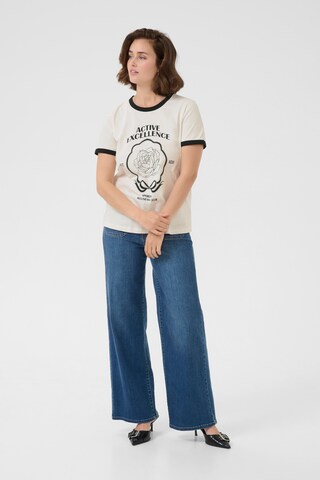 Kaffe - Camisa 'Flora' em branco