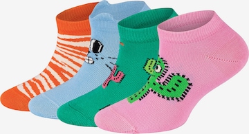 Happy Socks Sokken 'Low Cat-Cactus' in Gemengde kleuren: voorkant