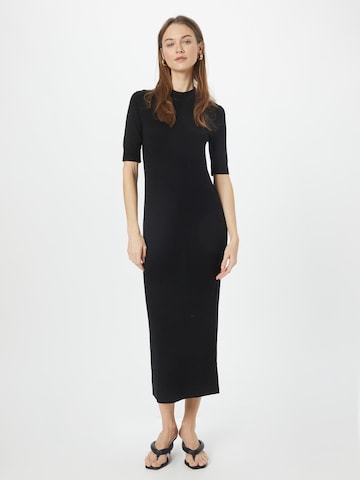 Calvin Klein Sukienka z dzianiny w kolorze czarny: przód