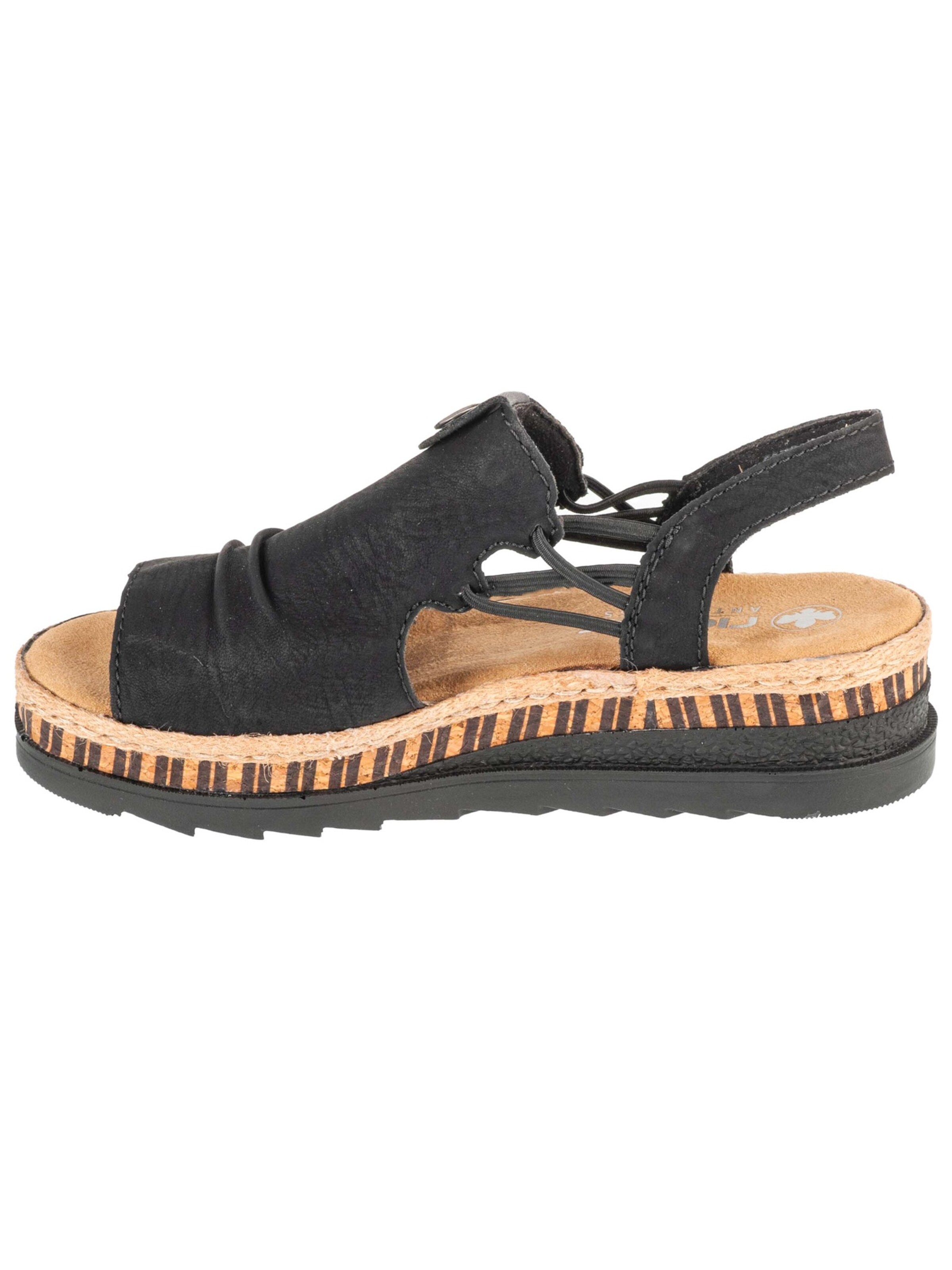 Rieker Sandale 'Rieker Sandals'‌‌‌‌‌‌‌‌‌ in Schwarz: Vorderseite