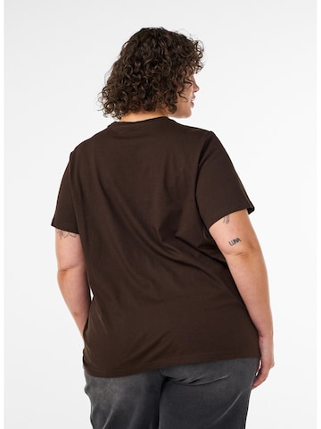 T-shirt Zizzi en marron