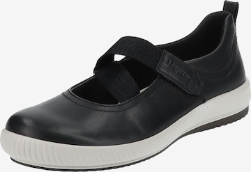 Legero Ballet Flats with Strap in Black: front