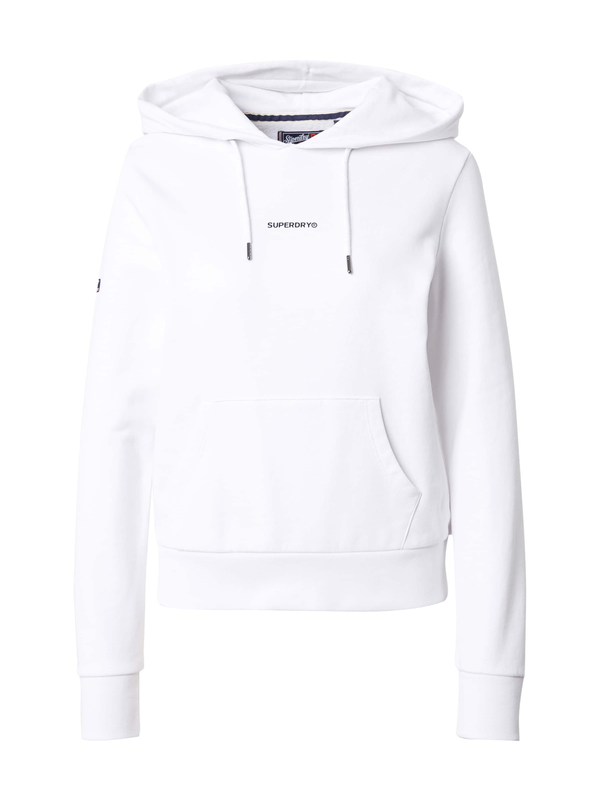 Sweat-shirt Superdry en blanc : devant