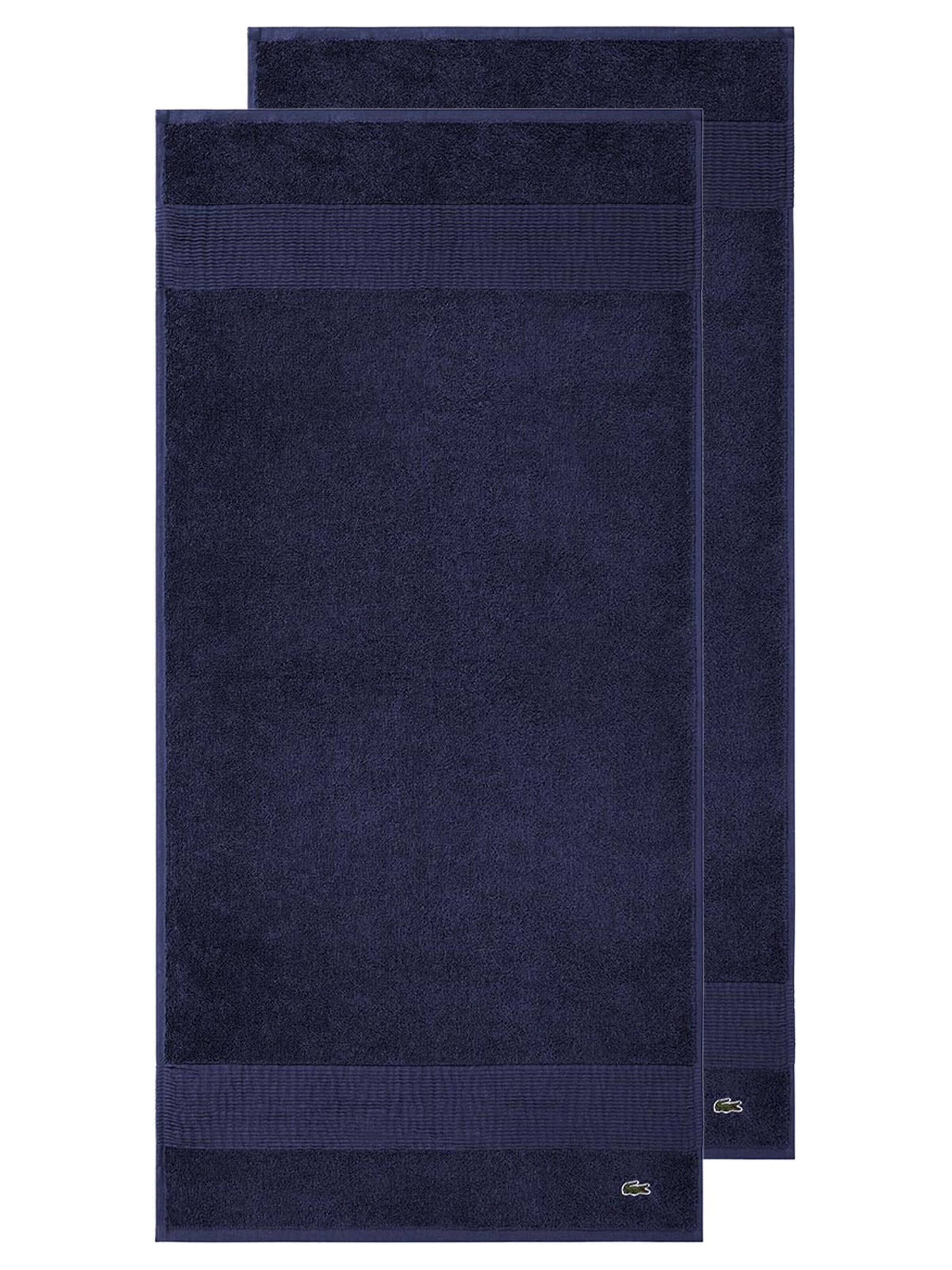 LACOSTE Handtuch 'LLECROCO'‌‌‌‌‌‌‌‌ in Blau: Vorderseite