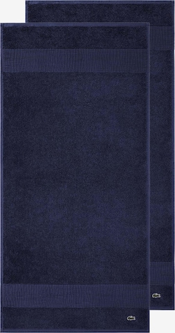 LACOSTE Handtuch 'LLECROCO' in Blau: Vorderseite