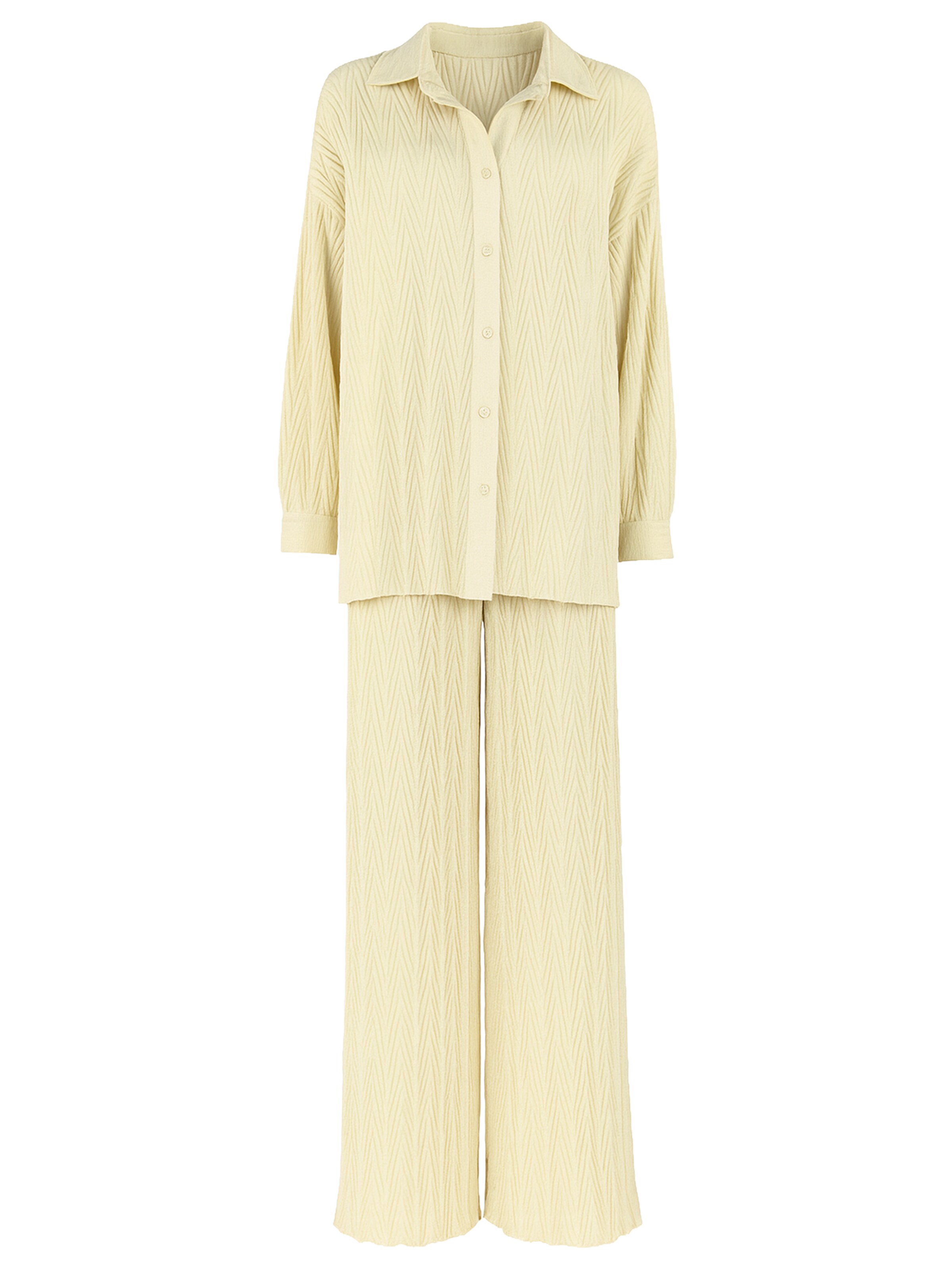 Elara Buksedragt i beige: forside