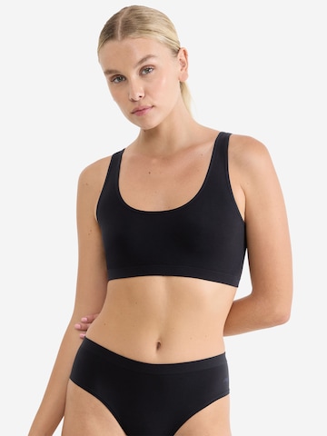 SLOGGI Bralette Bra ' Blue Go Sense ' in Black: front
