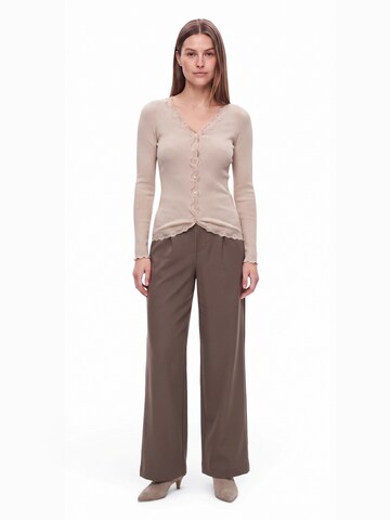 rosemunde Knit Cardigan in Brown: front