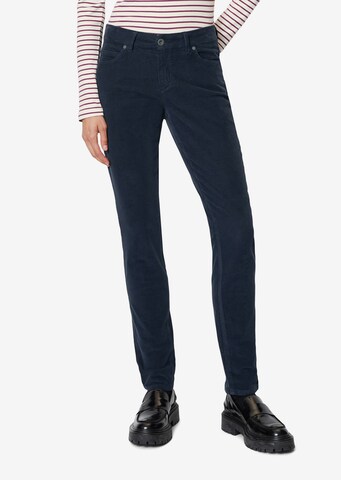 Coupe slim Pantalon 'Alby' Marc O'Polo en bleu : devant