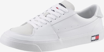 Tommy Jeans Sneakers laag 'Vulcanized' in Wit: voorkant