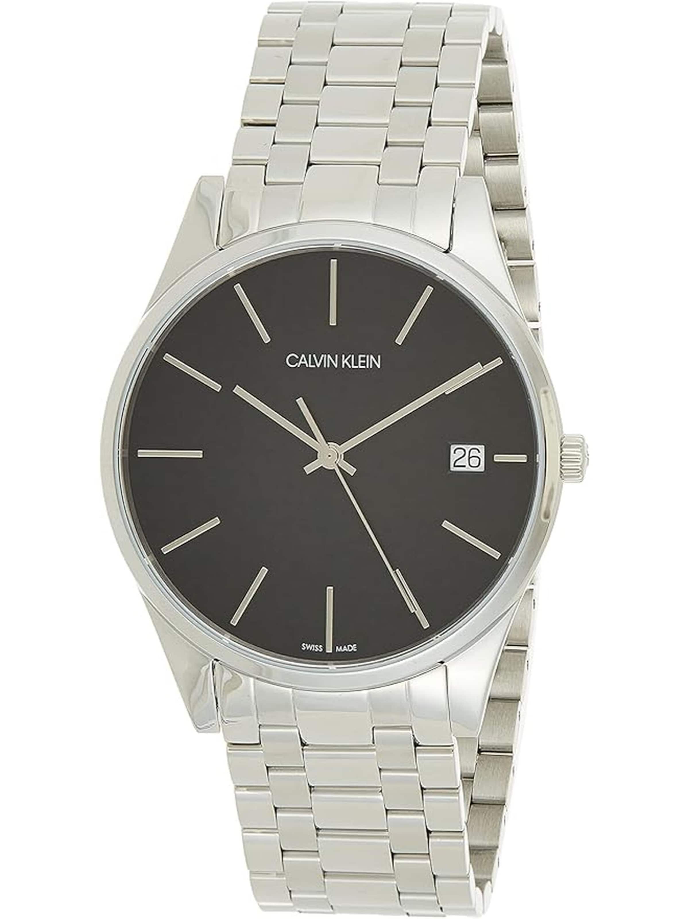 Calvin Klein - Uhren Quarzuhr K4N21141 Swiss Made in Silber: Vorderseite
