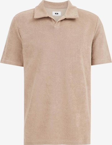 T-Shirt WE Fashion en beige : devant