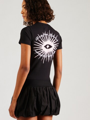 T-shirt 'Paradise Beach Club' Pequs en noir : devant