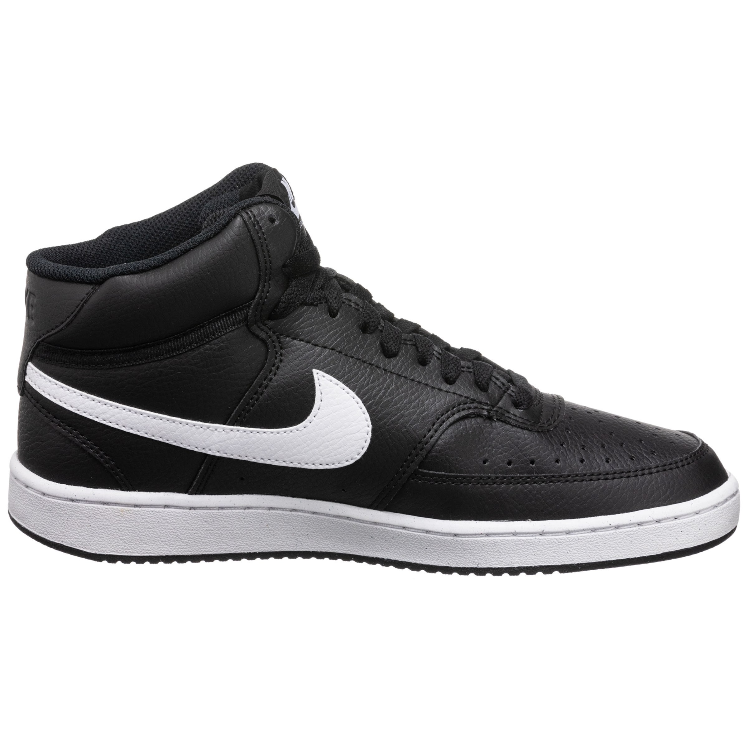Nike Sportswear Σνίκερ ψηλό 'Court Vision Next Nature' σε μαύρο