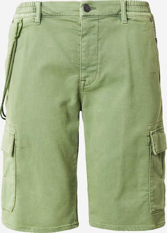 BLEND Regular Cargo Pants in Green: front