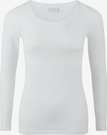 GIORDANO Base Layer 'G Warmer Plus' in White: front