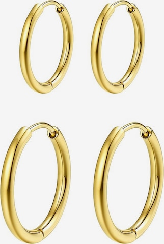 Hey Happiness - Pendientes 'Stack Duo' en oro: frente