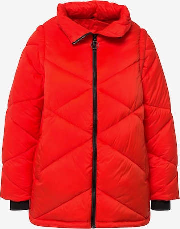 Ulla Popken Performance Jacket in Orange: front