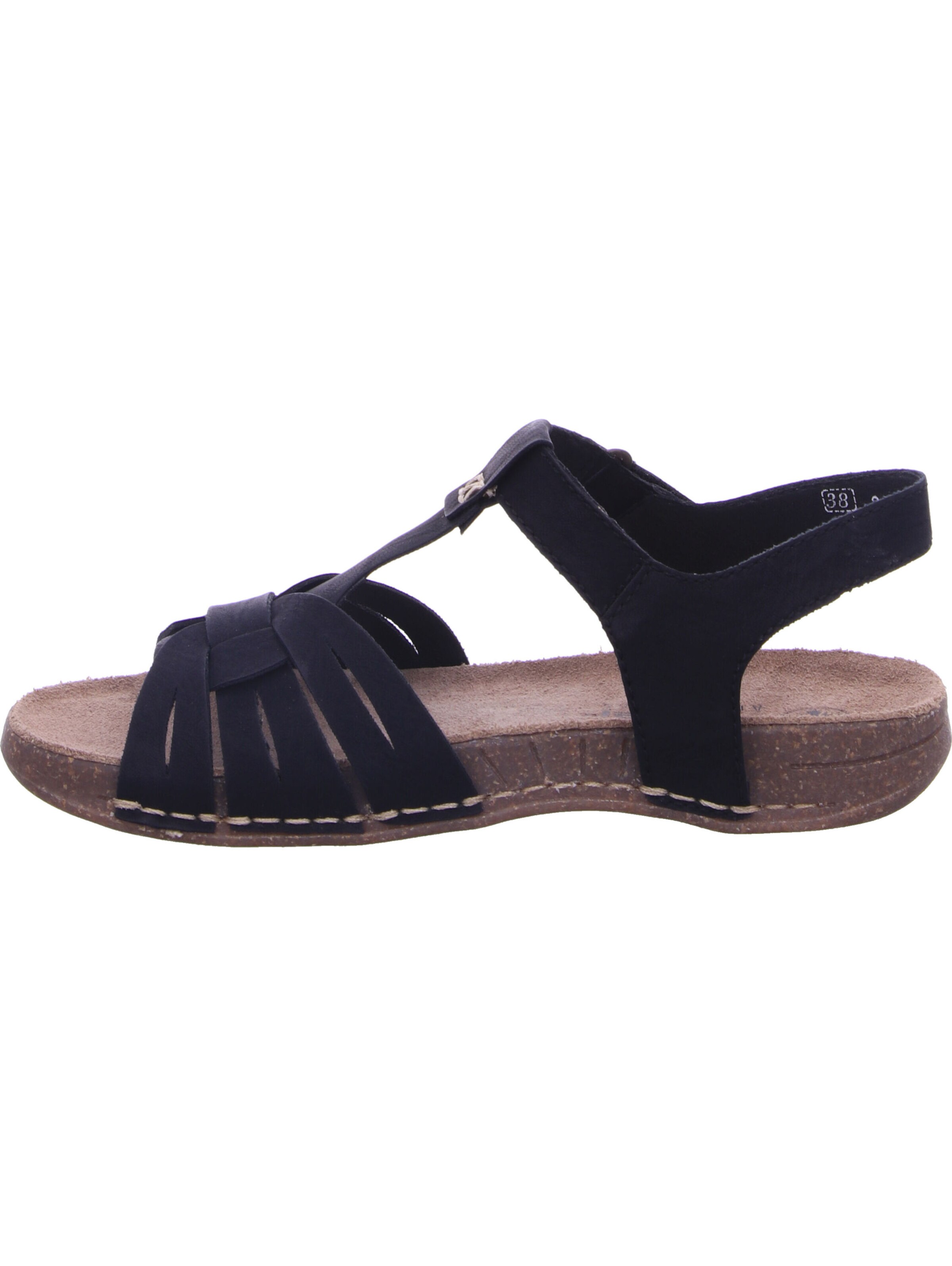 Sandales à lanières Rieker en noir