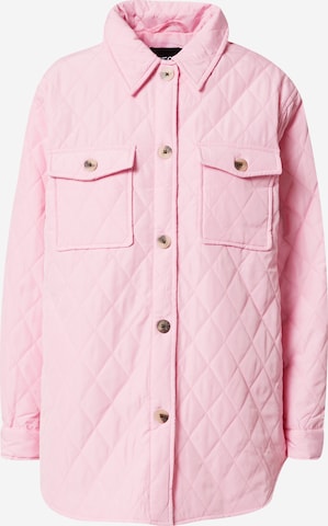 PIECES Between-Season Jacket in Pink: front