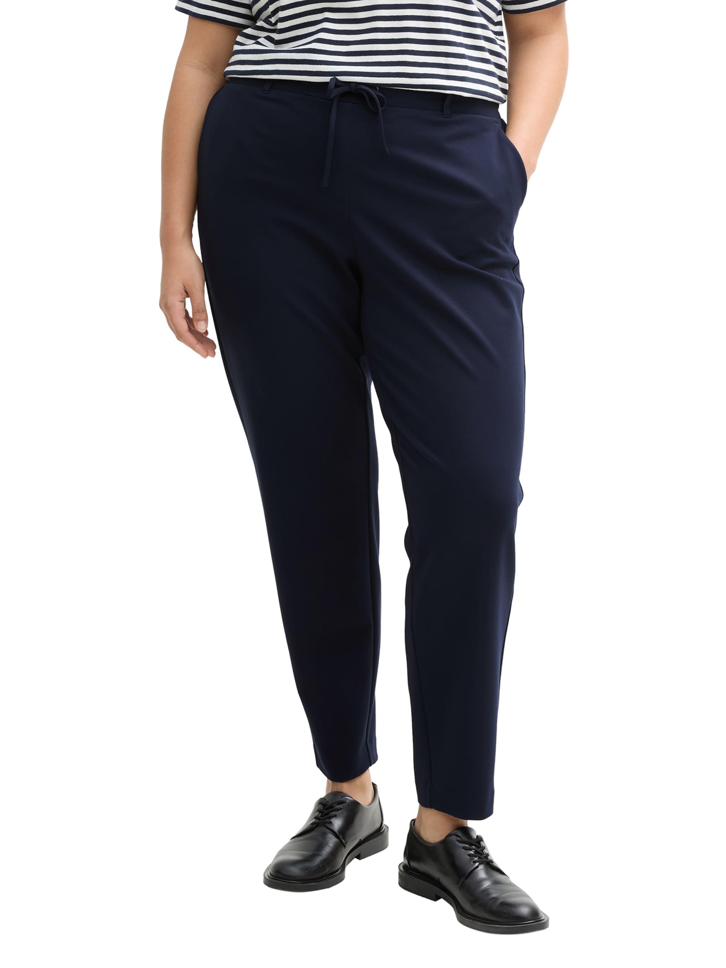 Tom Tailor Women + Regularen Hlače | modra barva: sprednja stran