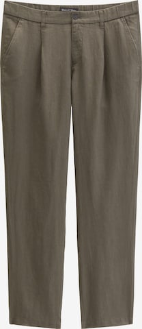 Marc O'Polo Tapered Bandplooibroek 'Osby' in Bruin: voorkant
