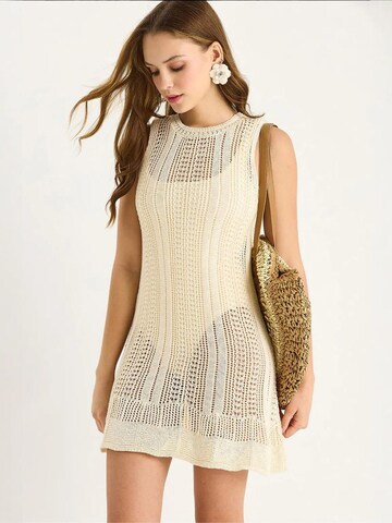 Abito in maglia di Bianco Lucci in beige