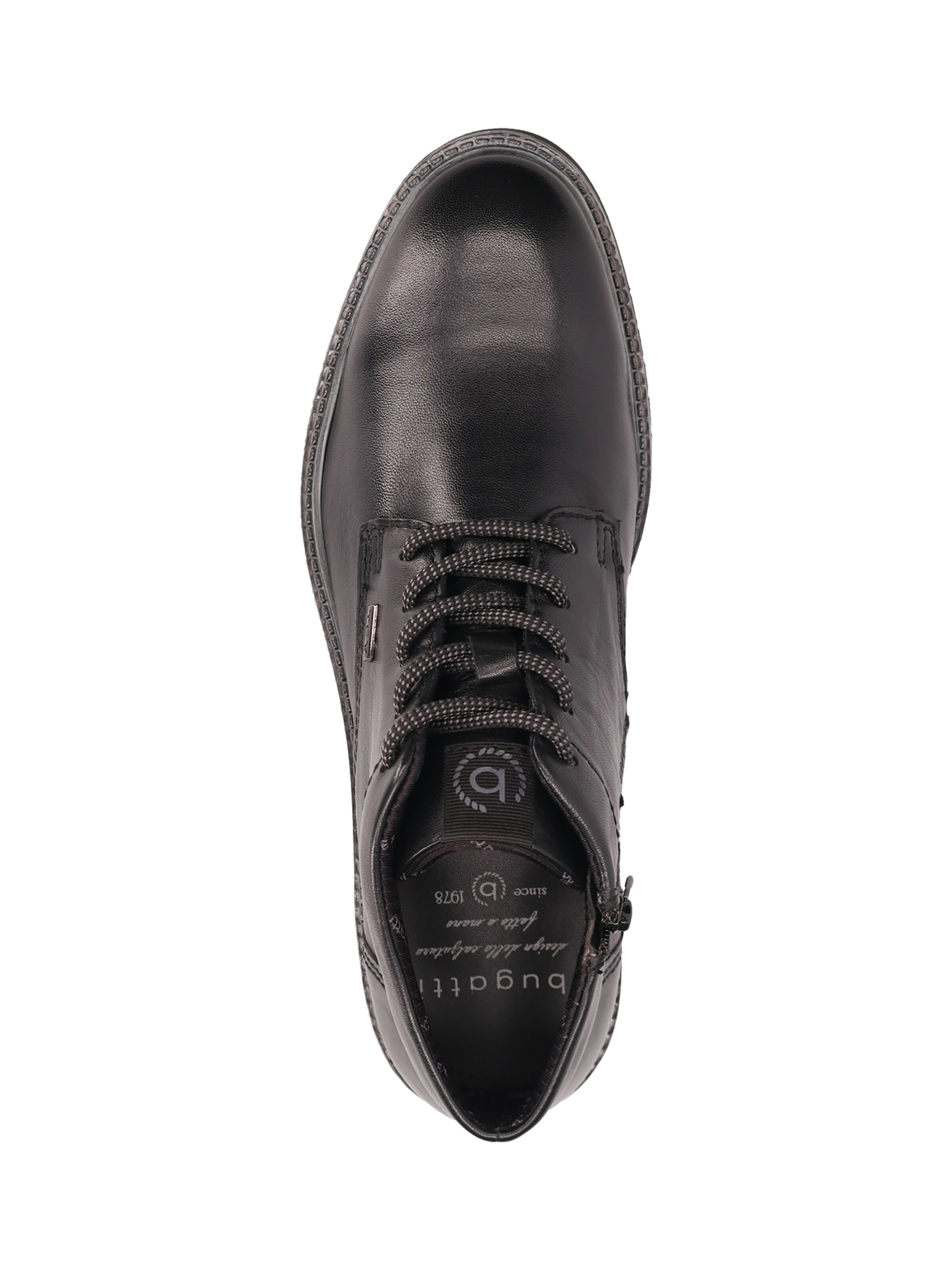 Bottes à lacets bugatti en noir