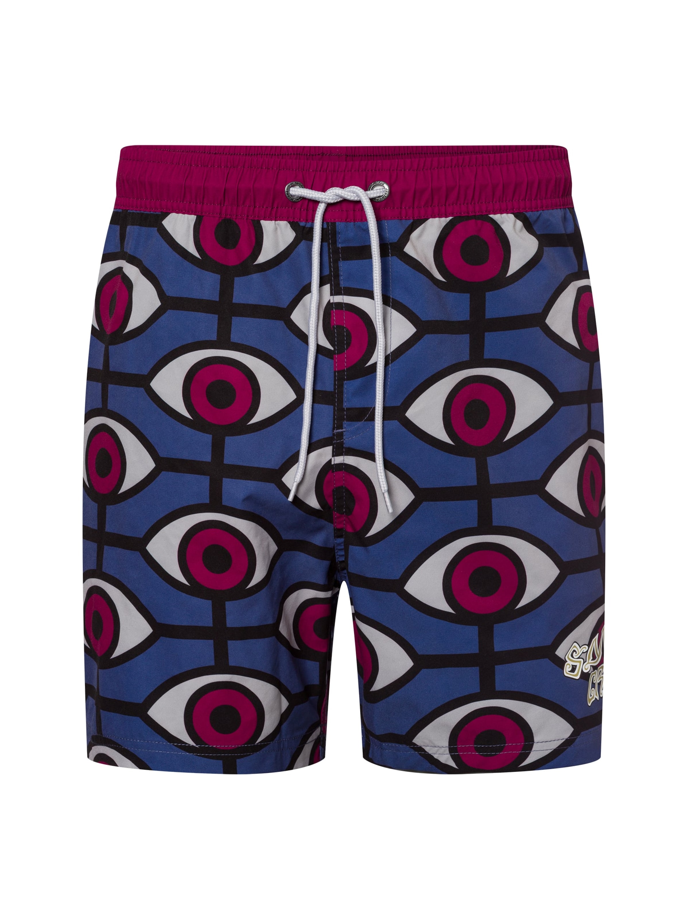 Santa Cruz Board Shorts 'Salba Eyes' in Blue: front