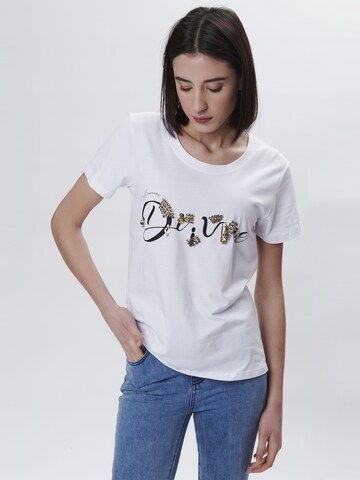 Influencer Póló 'Dream' - fehér: elől