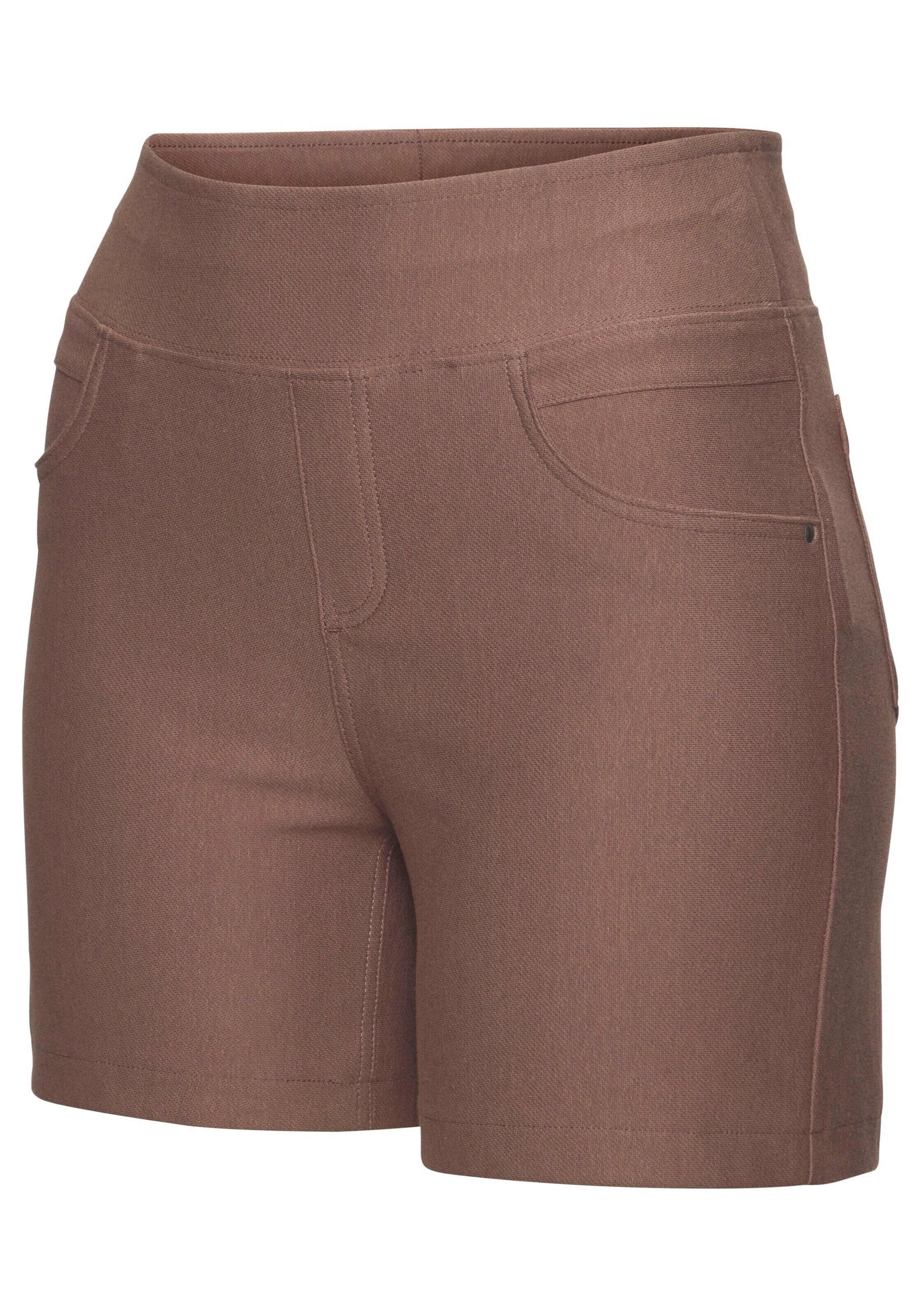 H.I.S Skinny Shorts in Braun