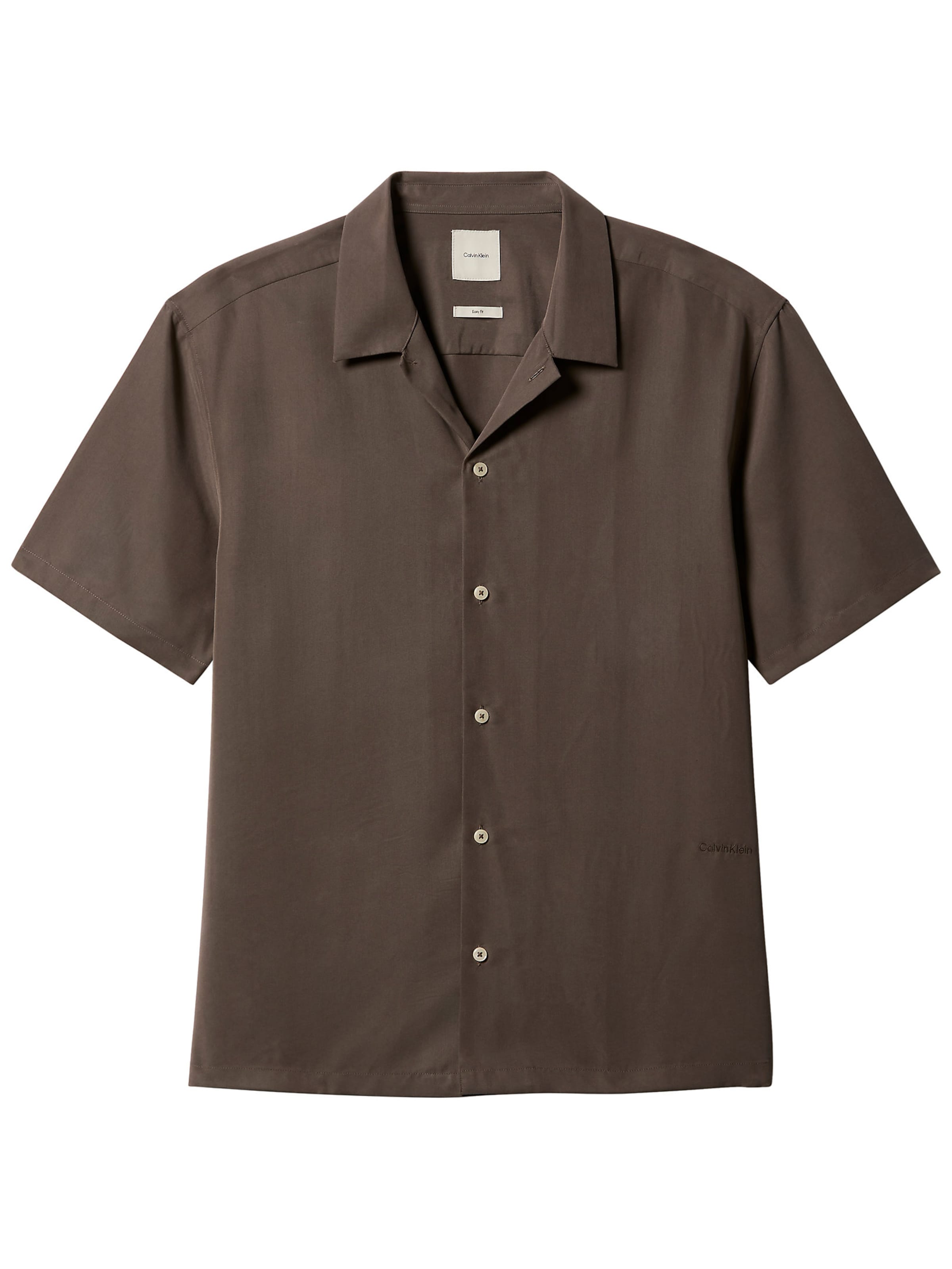 Coupe regular Chemise Calvin Klein en vert : devant