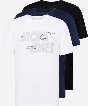 JACK & JONES Póló - kék: elől