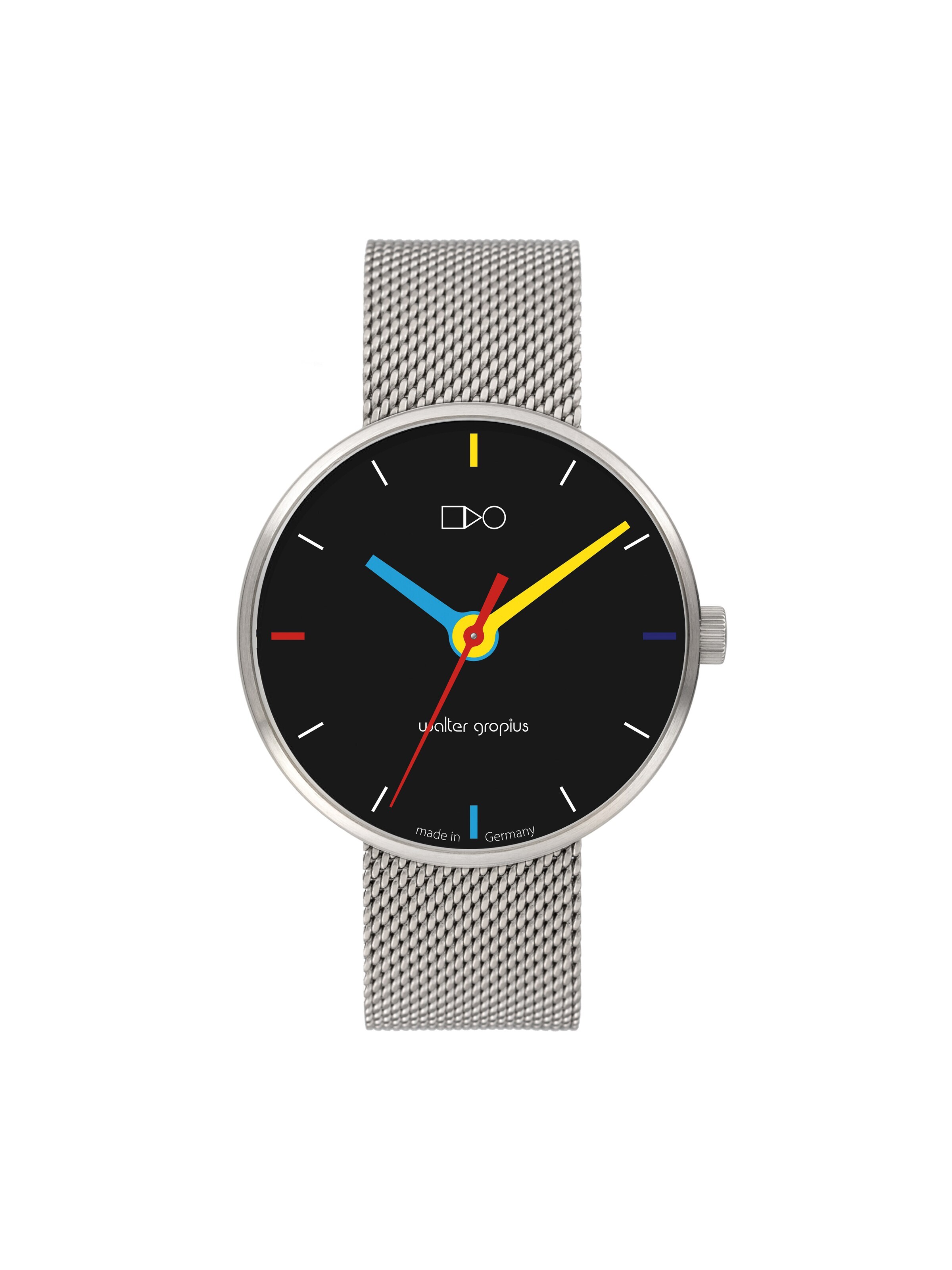 WALTER GROPIUS Analog Watch 'SIMPLEX' in Silver: front